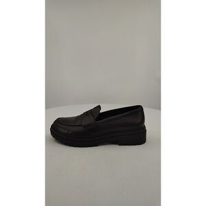Quince Italian Leather Lug Sole Loafer Black Shoes 9
